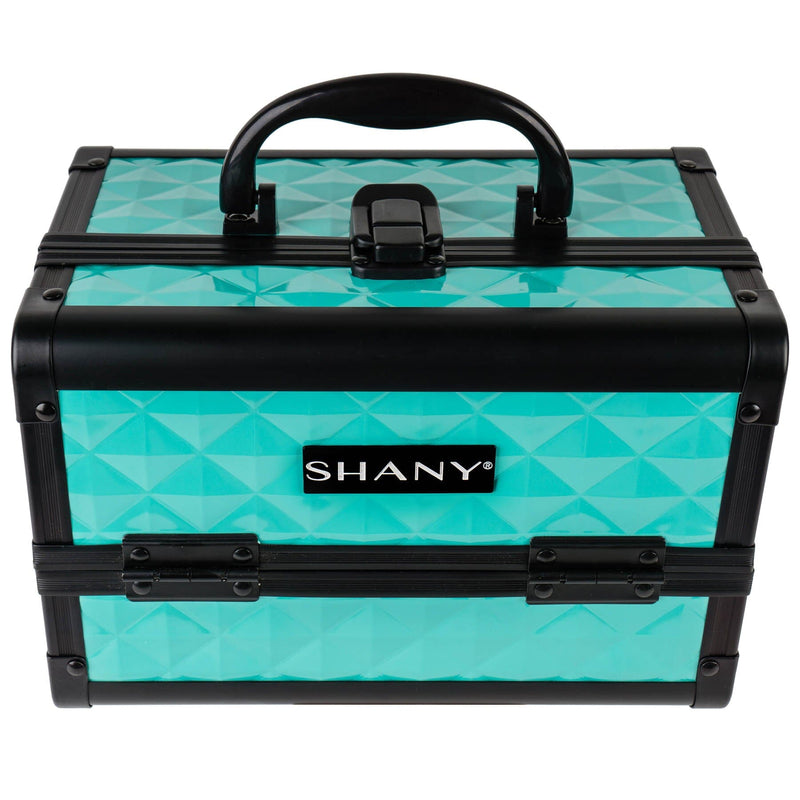 SHANY Makeup Train Case W/ Mirror - Turquoise