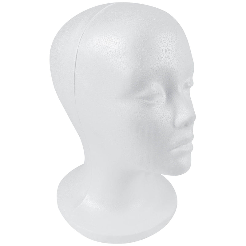 SHANY Styrofoam Model Heads ,Hat Wig Foam Mannequin Female Wig Head Stand ,Mannequin Head for wigs , Wig Holder - Round Base , 11 Inches Female Mannequin Head - SHOP  - FOAM HEADS - ITEM# SH-FOAMHEAD-PARENT