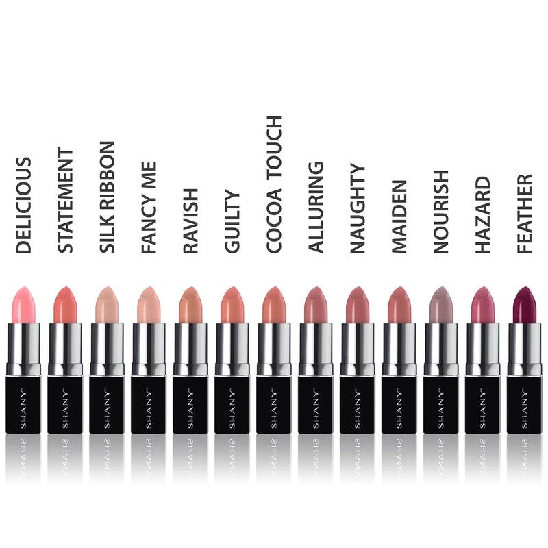 SHANY - Pearl Lipstick - Paraben Free-DELICIOUS - DELICIOUS - ITEM# LP205 - Best seller in cosmetics LIPSTICKS category