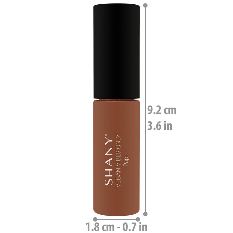 SHANY Vegan Vibes Liquid Lipstick Matte - PAPI - PAPI - ITEM# SH-0012LP-M17 - Best seller in cosmetics LIQUID LIPSTICK category
