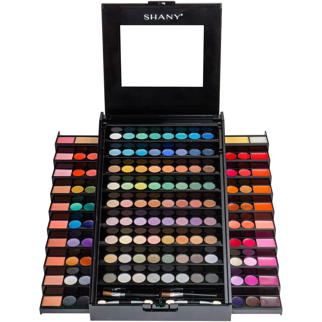 SHANY All-in-One Makeup Set - Elevated Essentials -  - ITEM# SH-190 - Makeup set train case Pre teen teens makeup set,first makeup set girls makeup 6 7 8 9 10 years old,Holiday Gift Set Beginner Makeup tools brush sets,Mothers day gift makeup for her women best gift,Christmas gift Dress-Up Toy pretend Makeup kit set - UPC# 810028460515