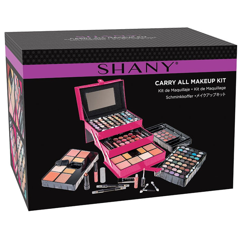 SHANY All In One Makeup Kit- Holiday Exclusive - Pink - PINK - ITEM# SH-2017 - Makeup set train case Pre teen teens makeup set,first makeup set girls makeup 6 7 8 9 10 years old,Holiday Gift Set Beginner Makeup tools brush sets,Mothers day gift makeup for her women best gift,Christmas gift Dress-Up Toy pretend Makeup kit set - UPC# 810028461789