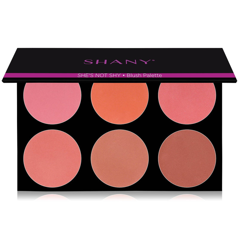 SHANY The Masterpiece 6 Colors Large Makeup Blush Palette - SHE'S NOT SHY - SHOP SHE'S NOT SHY - BLUSH - ITEM# SH-7L-001