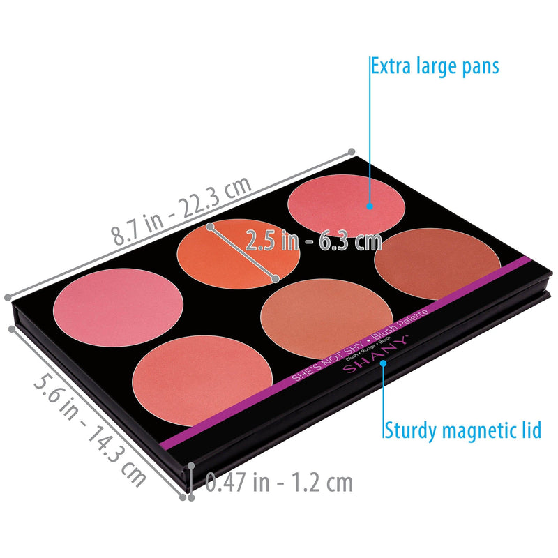 SHANY Masterpiece Blush Palette Refill- 'SHE'S NOT SHY' - SHE'S NOT SHY - ITEM# SH-7L-001 - Best seller in cosmetics BLUSH category
