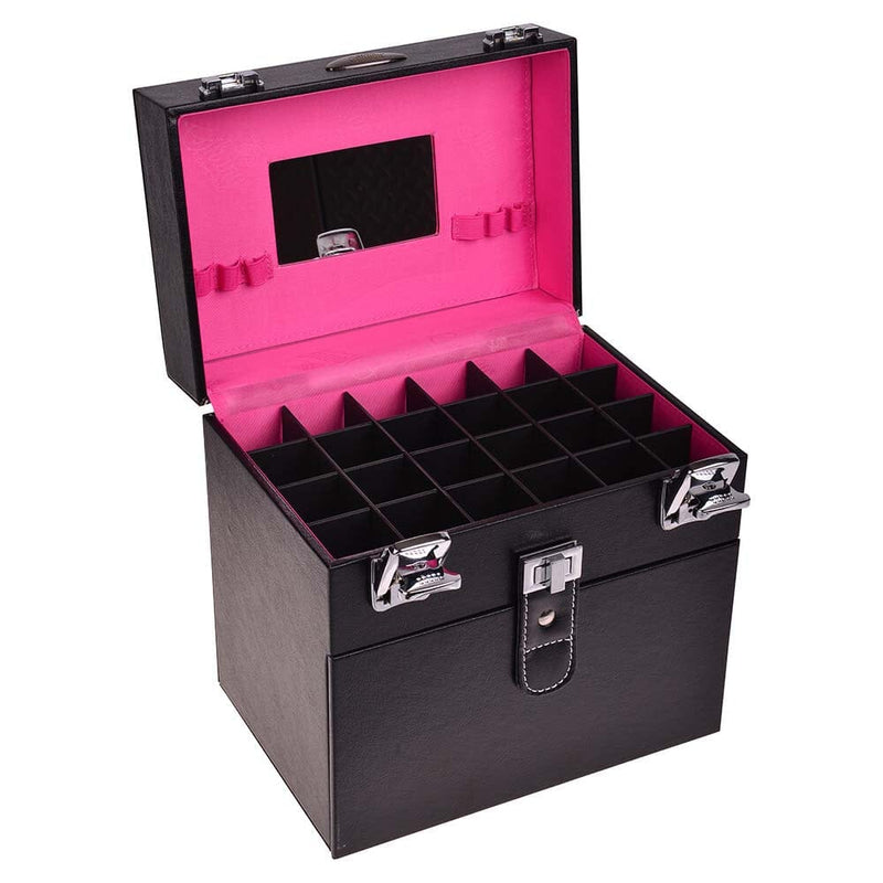 SHANY Color Matters Nail Makeup Case - Black - BLACK - ITEM# SH-CC0024-BK - Best seller in cosmetics MAKEUP TRAIN CASES category