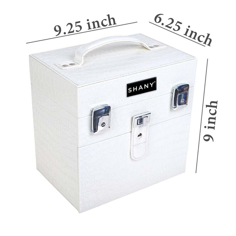 SHANY Color Matters Nail Makeup Case - White Lily - WHITE LILY - ITEM# SH-CC0024-WH - Best seller in cosmetics MAKEUP TRAIN CASES category
