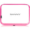 SHANY Cosmetics Large Organizer Pouch - PINK - PINK - ITEM# SH-CL006-L-PK - Clear travel makeup cosmetic bags carry Toiletry,PVC Cosmetic tote bag Organizer stadium clear bag,travel packing transparent space saver bags gift,Travel Carry On Airport Airline Compliant Bag,TSA approved Toiletries Cosmetic Pouch Makeup Bags - UPC# 810028461321