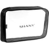 SHANY Clear PVC Cosmetics X-Large Organizer Pouch - Transparent Makeup Toiletry Bag - Make Up Storage Bag for Travel - BLACK - SHOP BLACK - TRAVEL BAGS - ITEM# SH-CL006-XL-BK