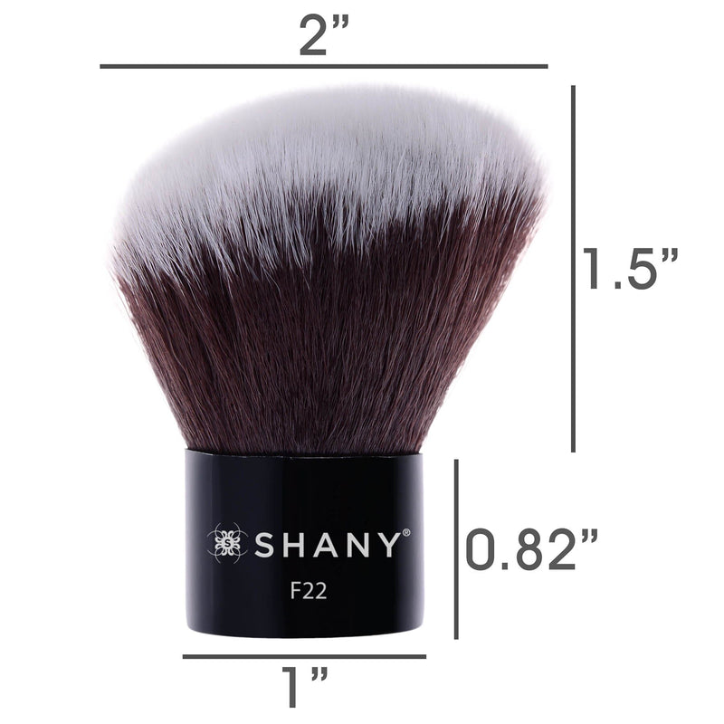 SHANY Master Kabuki Brush with Pouch - Angled - ANGLED - ITEM# SH-F22 - Best seller in cosmetics BRUSHES category