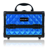 SHANY Chic Makeup Train Case Cosmetic Box Portable Makeup Case Cosmetics Beauty Organizer Jewelry storage with Locks , Multi trays Makeup Storage Box with Makeup Mirror - Peacock Blue - SHOP PEACOCK BLUE - MAKEUP TRAIN CASES - ITEM# SH-M1001-BL