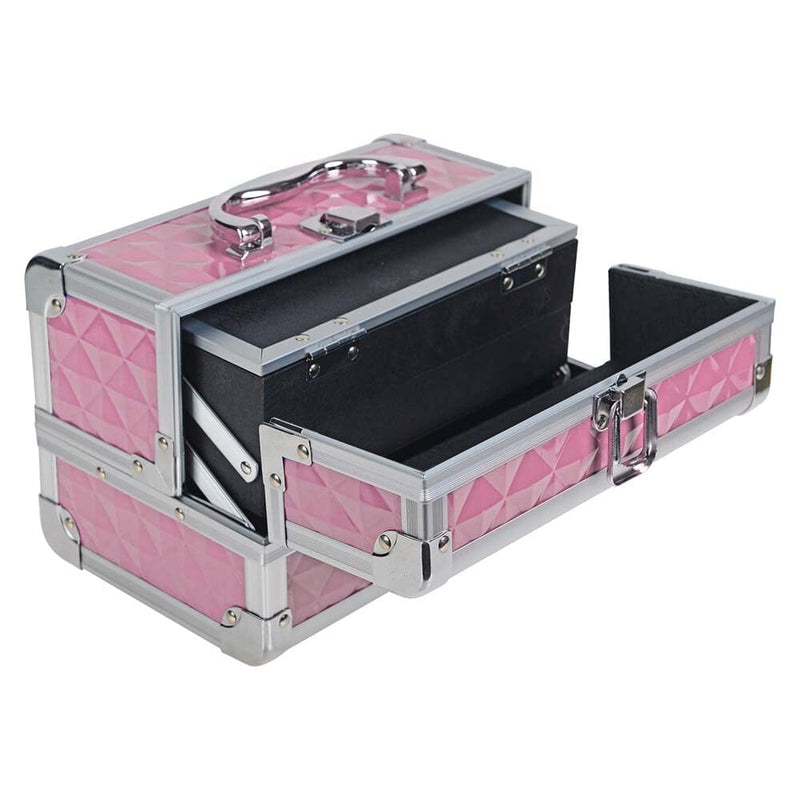 SHANY Makeup Train Case W/ Mirror -  Pink - PINK - ITEM# SH-M1001-PK - Best seller in cosmetics MAKEUP TRAIN CASES category