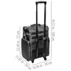 SHANY Soft Rolling Makeup Trolley Case - BLACK - BLACK - ITEM# SH-P80-BK - Best seller in cosmetics ROLLING MAKEUP CASES category