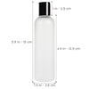 SHANY Frosted Travel-ready Bottle 4-ounce - 3 x 4 OZ - ITEM# SH-PCG4OZ-X3 - Best seller in cosmetics CONTAINERS category
