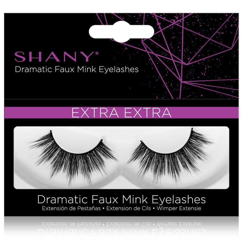 SHANY Classic Faux Mink Eyelashes - Durable Single Pair 3D Reusable Fluffy and Soft Strip Lash with Medium Volume  - EXTRA EXTRA - SHOP EXTRA EXTRA - BROWS & LASHES - ITEM# SH-LASH119