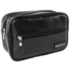 SHANY Dopp Kit and Travel Toiletry Bag – Zippered Faux Leather Grooming Organizer with 2 Internal and 1 External Pockets – Black PU - SHOP BLACK PU - TRAVEL BAGS - ITEM# SH-NT1005-BK