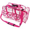 SHANY Pro Clear Makeup Bag with Shoulder Strap - Pink