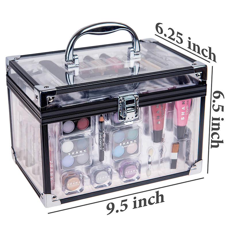 SHANY Carry All Trunk Makeup Gift Set Holiday Exclusive - BLACK - ITEM# SH-221 - Best seller in cosmetics MAKEUP SETS category