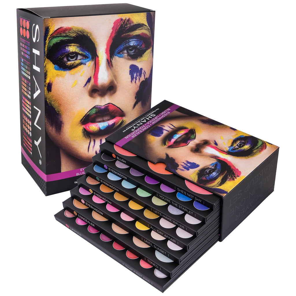 SHANY The Masterpiece 7 Layers All In One Makeup Set with Foundation Palette, Blush Palette, Lip-gloss Lipstick Palette, Eyeshadow Palette -165 Colors Makeup Set  - "Original" - SHOP  - MAKEUP SETS - ITEM# SH-7L