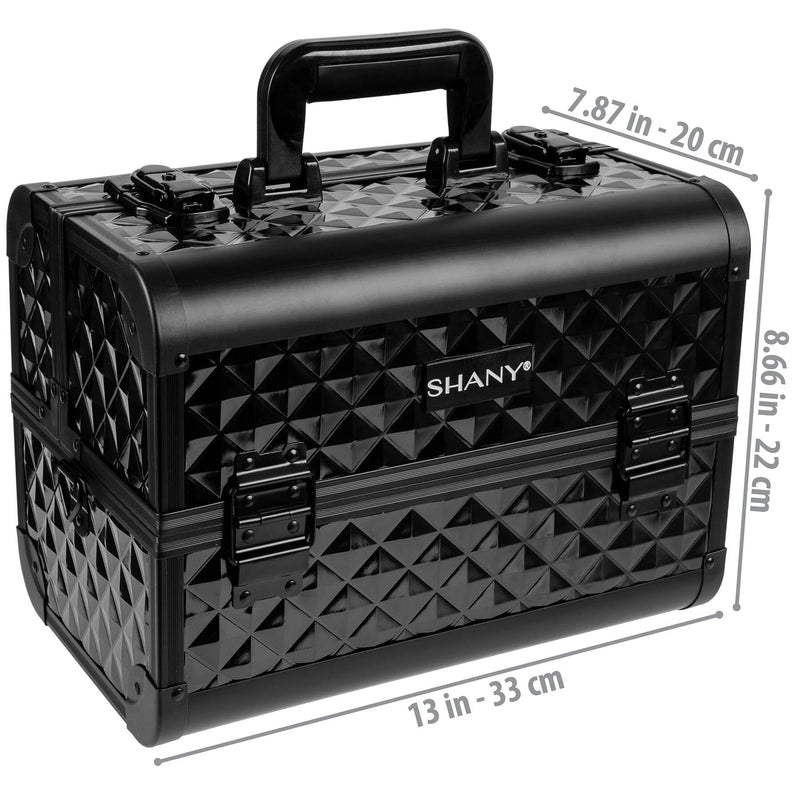 SHANY Fantasy Collection Makeup Train Case - Black - BLACK - ITEM# SH-C20-BK - Best seller in cosmetics MAKEUP TRAIN CASES category