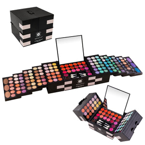 SHANY Pro All in One Makeup Kit - All About That Face -  - ITEM# SH-189 - Makeup set train case Pre teen teens makeup set,first makeup set girls makeup 6 7 8 9 10 years old,Holiday Gift Set Beginner Makeup tools brush sets,Mothers day gift makeup for her women best gift,Christmas gift Dress-Up Toy pretend Makeup kit set - UPC# 616450437640
