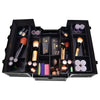 SHANY Essential Pro Makeup Train Case - All Black - ALL BLACK - ITEM# SH-C005-BKBK - Best seller in cosmetics MAKEUP TRAIN CASES category