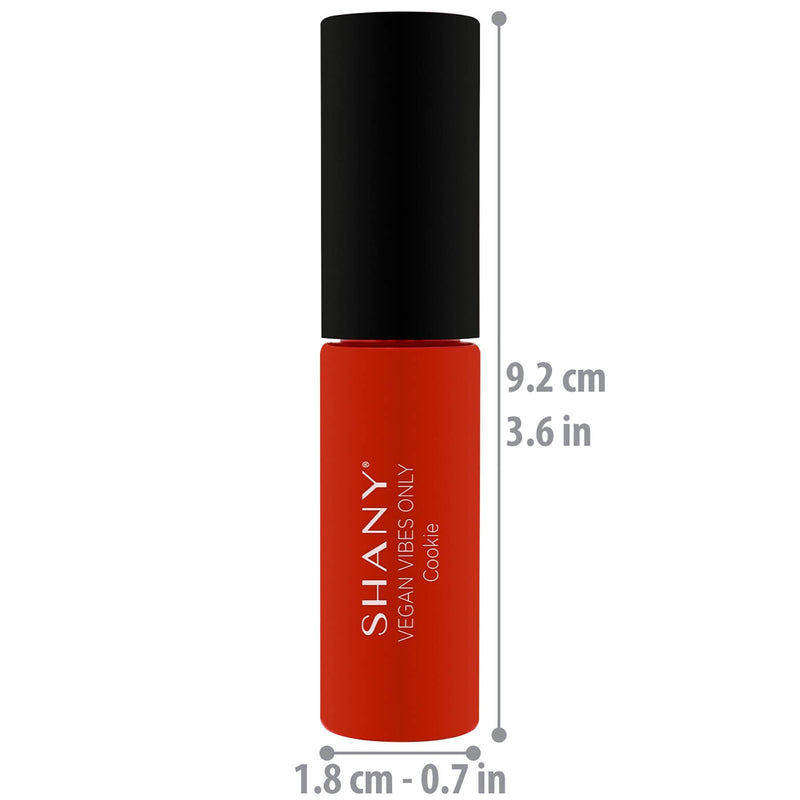 SHANY Vegan Vibes Liquid Lipstick Matte - COOKIE - COOKIE - ITEM# SH-0012LP-M13 - Best seller in cosmetics LIQUID LIPSTICK category