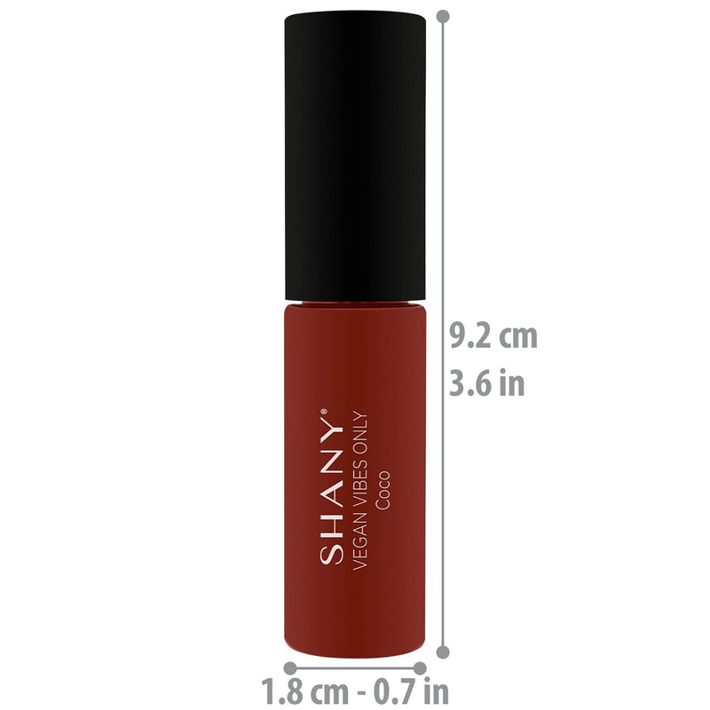 SHANY Vegan Vibes Liquid Lipstick Matte - COCO - COCO - ITEM# SH-0012LP-M15 - Best seller in cosmetics LIQUID LIPSTICK category