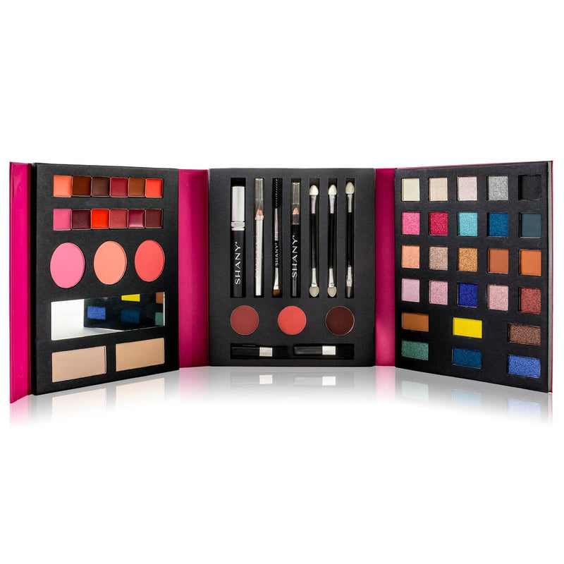 SHANY Beauty Book All in One Makeup Set -  - ITEM# SH-BEAUTYBOOK-B - 35 color eyeshadow SHANY palette beauty glazed,Pro 35 color palette eyeshadow set glitter make up,Makeup foundation concealer palette makeup set kit,makeup palette eye make-up color palette cosmetics,organizer make up palette cheap teen girls makeup - UPC# 700645936459