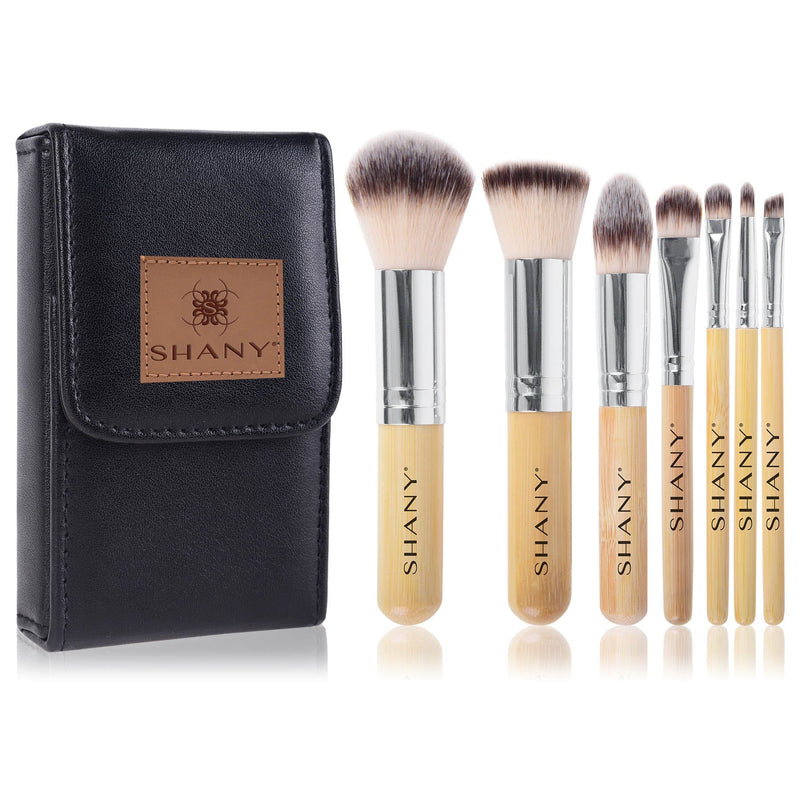 SHANY I love Bamboo - 7pc Petite Pro Bamboo Makeup brush set with Carrying Case - SHOP  - BRUSH SETS - ITEM# SH-BR006