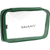 SHANY Clear PVC Cosmetics Large Organizer Pouch - Transparent Makeup Toiletry Bag - Make Up Storage Bag for Travel - OLIVE - SHOP OLIVE - TRAVEL BAGS - ITEM# SH-CL006-L-OL