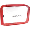 SHANY Clear PVC Cosmetics Large Organizer Pouch - Transparent Makeup Toiletry Bag - Make Up Storage Bag for Travel - RED - SHOP RED - TRAVEL BAGS - ITEM# SH-CL006-L-RD