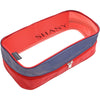 SHANY Cosmetics Medium Organizer Pouch - RED - RED - ITEM# SH-CL006-M-RD - Clear travel makeup cosmetic bags carry Toiletry,PVC Cosmetic tote bag Organizer stadium clear bag,travel packing transparent space saver bags gift,Travel Carry On Airport Airline Compliant Bag,TSA approved Toiletries Cosmetic Pouch Makeup Bags - UPC# 810028461284