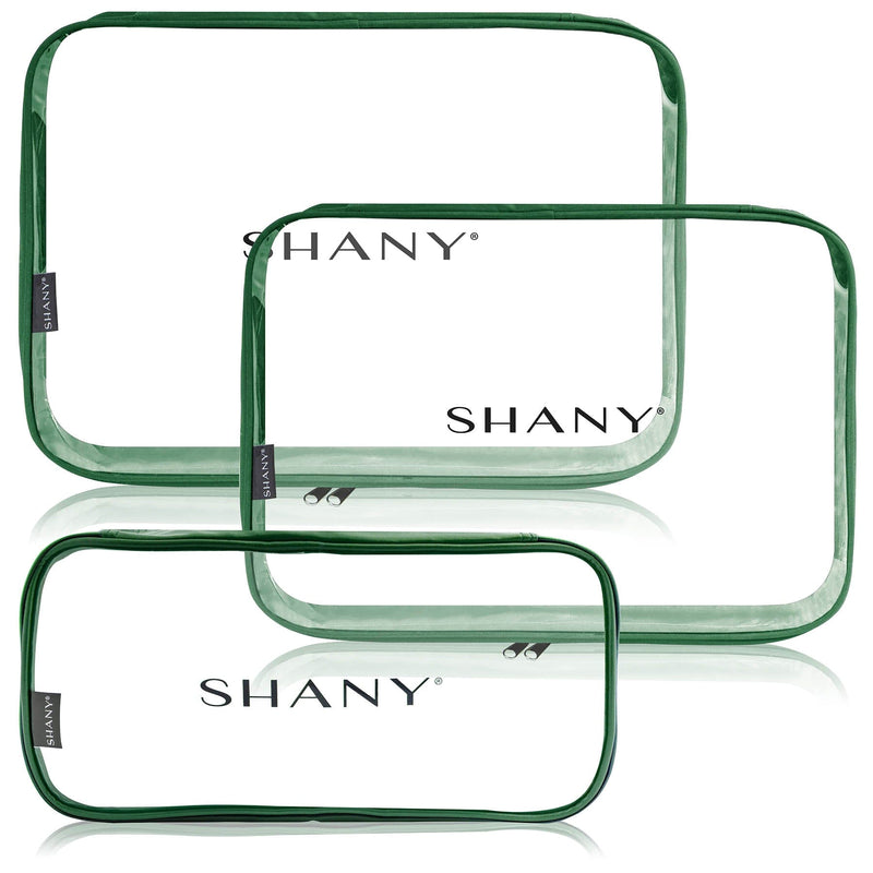 SHANY Cosmetics Makeup Storage & Organizer - Olive - OLIVE - ITEM# SH-CL006-OL - Clear travel makeup cosmetic bags carry Toiletry,PVC Cosmetic tote bag Organizer stadium clear bag,travel packing transparent space saver bags gift,Travel Carry On Airport Airline Compliant Bag,TSA approved Toiletries Cosmetic Pouch Makeup Bags - UPC# 700645933915