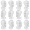SHANY Styrofoam Model Heads/Hat Wig Foam Mannequin Tall Female  Wig Stand and Holder - Round Base - 12 Pieces - SHOP 12 - FOAM HEADS - ITEM# SH-FOAM-X12