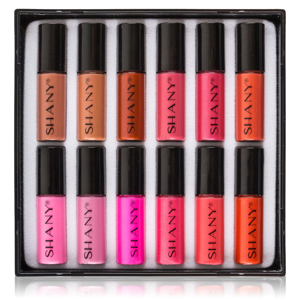 SHANY All That She Wants Lip-Gloss Set - 12 Matte, Pearl, and Shimmer petite Lip-gloss Set - Premium Gift Packaging - SHOP  - LIP SETS - ITEM# SH-LPGL-SET2