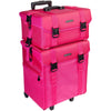 SHANY Soft Trolley Case with organizers -  - ITEM# SH-P50-PARENT - Rolling cosmetics cases Makeup Case with wheels,Cosmetics trolley makeup artist case storage bag,Seya just case aluminum makeup case display set,professional makeup organizer gift idea Makeup bag,Portable carry trolley lipstic luggage lock key - UPC# 616450441296