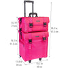 SHANY Soft Trolley Case with organizers - Summer Orchid - SUMMER ORCHID - ITEM# SH-P50-PK - Best seller in cosmetics ROLLING MAKEUP CASES category