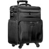 SHANY Soft Rolling Makeup Trolley Case - Multi Compartment with Laptop/iPad Holder - Set of 3 Free Cosmetic Organizers - 360 Wheels - BLACK - SHOP BLACK - MAKEUP TRAIN CASES - ITEM# SH-P80-PARENT