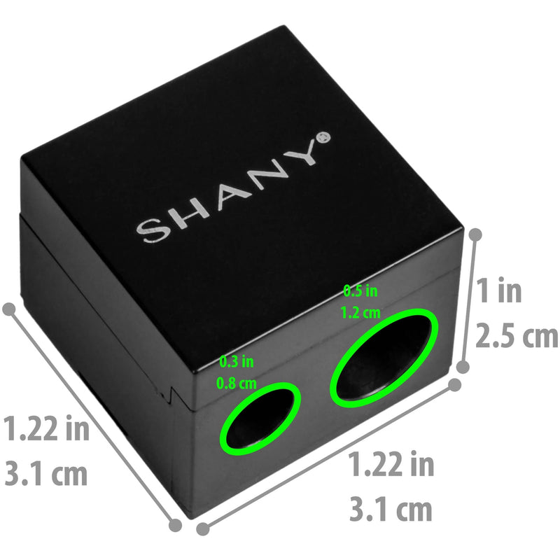 SHANY Cosmetic Pencil Dual Sharpener Cube -  - ITEM# SH-SHARP-BKBK - Best seller in cosmetics SHARPENER category