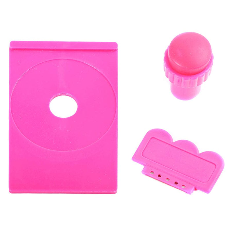 SHANY Stamping Nail Art Set - Pink -  - ITEM# SH-STAMPERSET - Best seller in cosmetics NAIL ART category