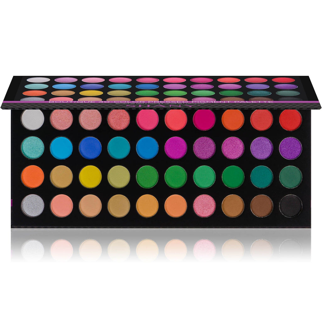 SHANY Boutique 40 Colors Eye Makeup Palette Highly Pigmented Long Lasting Matte Shimmer Neon Eyeshadow Palette - SHOP  - EYE SHADOW SETS - ITEM# SHANY40
