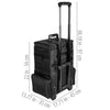 SHANY Large Travel Makeup Trolley Case - BLACK -  - ITEM# SH-P30-BK - Best seller in cosmetics ROLLING MAKEUP CASES category