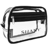 SHANY Clear Toiletry Makeup Organizer Pouch -  - ITEM# SH-PC18-BK - Clear travel makeup cosmetic bags carry Toiletry,PVC Cosmetic tote bag Organizer stadium clear bag,travel packing transparent space saver bags gift,Travel Carry On Airport Airline Compliant Bag,TSA approved Toiletries Cosmetic Pouch Makeup Bags - UPC# 700645941835