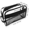 SHANY Clear Toiletry Makeup Bag - Black Mesh -  - ITEM# SH-PC19-BK - Best seller in cosmetics TRAVEL BAGS category