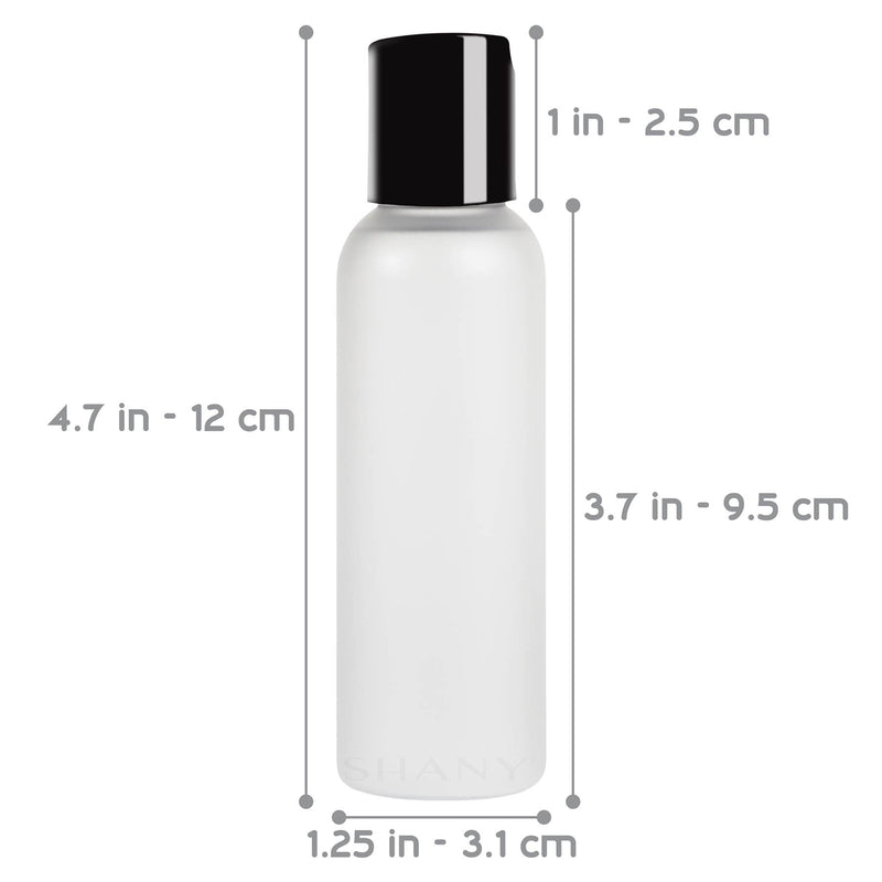 SHANY Frosted Travel-ready Bottle 2-ounce - 3 x 2 OZ - ITEM# SH-PCG2OZ-X3 - Best seller in cosmetics CONTAINERS category
