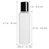 SHANY Frosted Travel-ready Bottle 2-ounce - 6 x 2 OZ - ITEM# SH-PCG2OZ-X6 - Best seller in cosmetics CONTAINERS category