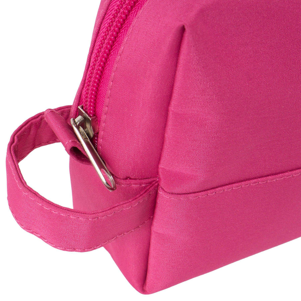 SHANY Nylon Zippered Toiletry Bag - PINK -  - ITEM# SH-NT1008-PK - Makeup toiletry bag cosmetic organizer pouch purse,Travel makeup women girls train case box storage,Kate spade victorias secret hello kitty lesportsac,Container handbag gadget zipper portable luggage,Large small hanging compartment professional kits - UPC# 700645933779