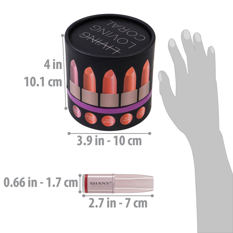 SHANY Loving Coral Lip Makeup Lipstick Set -  - ITEM# SH-0010LP-D - Best seller in cosmetics LIP SETS category