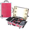 SHANY Mini Studio ToGo Makeup Case with Lights - Pink - SHOP PINK - ROLLING MAKEUP CASES - ITEM# SH-CC0022-PK