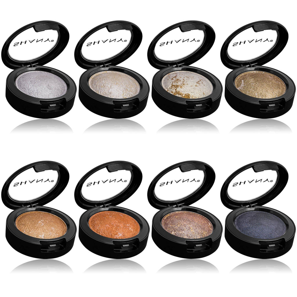 SHANY Beautifully Baked 8-Piece Eyeshadow Set -  - ITEM# SH-ES550 - Eyeshadow palette glitter color shimmer smoky girl,Glossy natural makeup sparkly cream waterproof,eye color face makeup beauty glazed eyeshadow set,Organic long lasting smudge proof glow powder kit,Woman applicator cosmetic styles professional gel - UPC# 700645934400